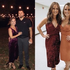 Crushed velvet cropped jumpsuit